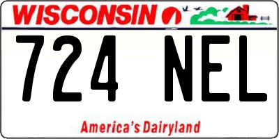 WI license plate 724NEL