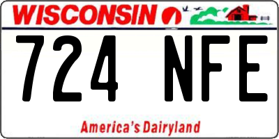 WI license plate 724NFE