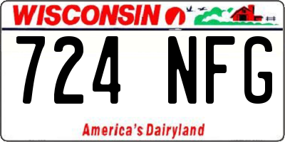 WI license plate 724NFG