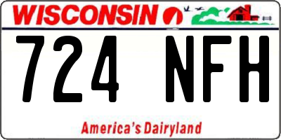WI license plate 724NFH
