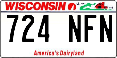 WI license plate 724NFN