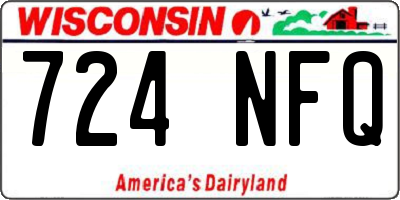 WI license plate 724NFQ