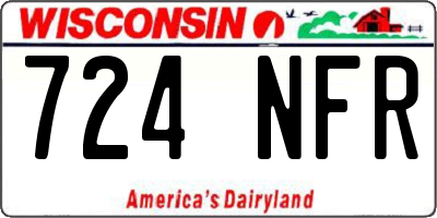 WI license plate 724NFR