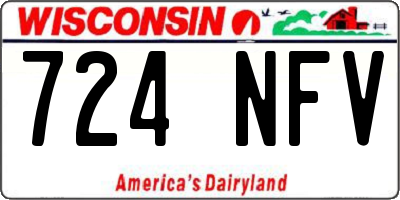 WI license plate 724NFV