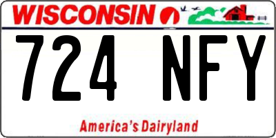 WI license plate 724NFY
