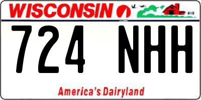 WI license plate 724NHH