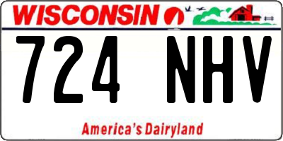WI license plate 724NHV