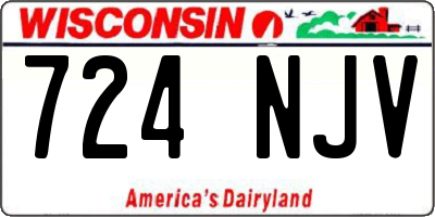 WI license plate 724NJV
