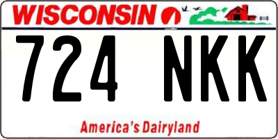 WI license plate 724NKK