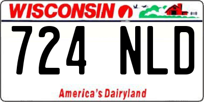 WI license plate 724NLD