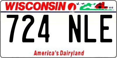 WI license plate 724NLE