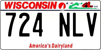 WI license plate 724NLV