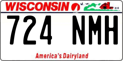 WI license plate 724NMH