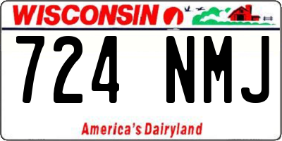 WI license plate 724NMJ