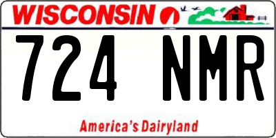 WI license plate 724NMR