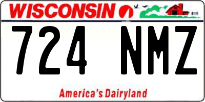 WI license plate 724NMZ