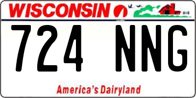 WI license plate 724NNG