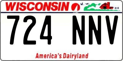WI license plate 724NNV