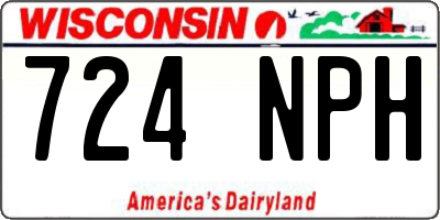 WI license plate 724NPH