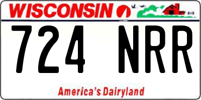WI license plate 724NRR