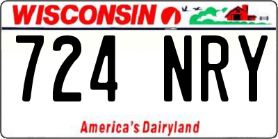 WI license plate 724NRY
