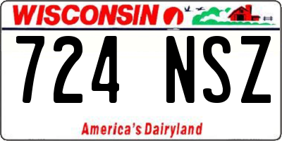 WI license plate 724NSZ
