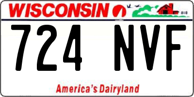 WI license plate 724NVF