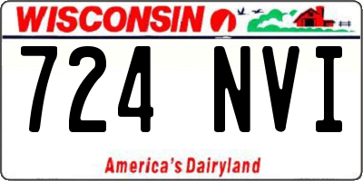 WI license plate 724NVI
