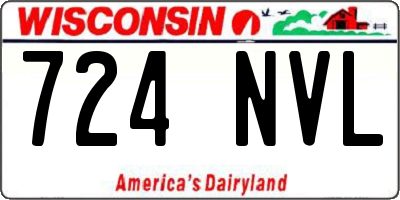 WI license plate 724NVL