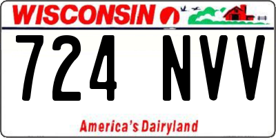 WI license plate 724NVV