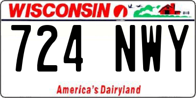 WI license plate 724NWY