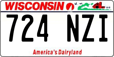 WI license plate 724NZI