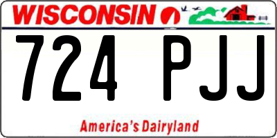 WI license plate 724PJJ
