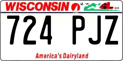WI license plate 724PJZ