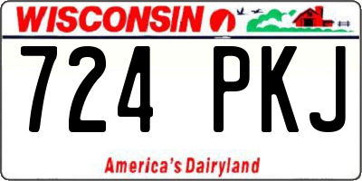 WI license plate 724PKJ