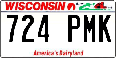 WI license plate 724PMK