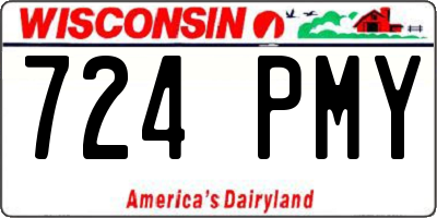 WI license plate 724PMY