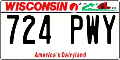 WI license plate 724PWY