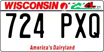 WI license plate 724PXQ