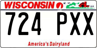 WI license plate 724PXX