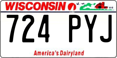 WI license plate 724PYJ