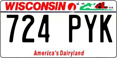 WI license plate 724PYK