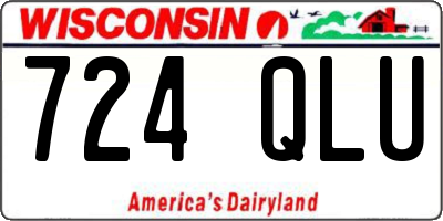 WI license plate 724QLU