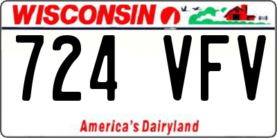 WI license plate 724VFV