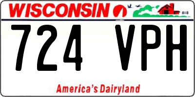 WI license plate 724VPH