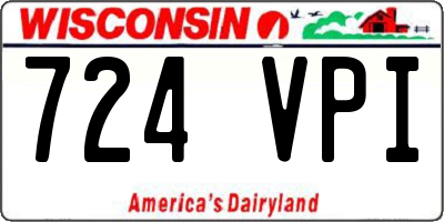 WI license plate 724VPI