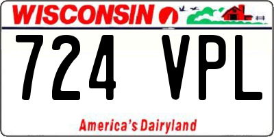 WI license plate 724VPL