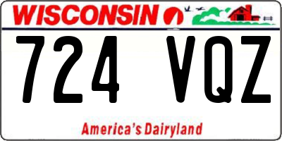 WI license plate 724VQZ
