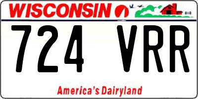 WI license plate 724VRR