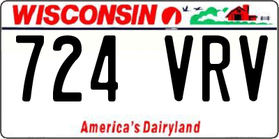 WI license plate 724VRV